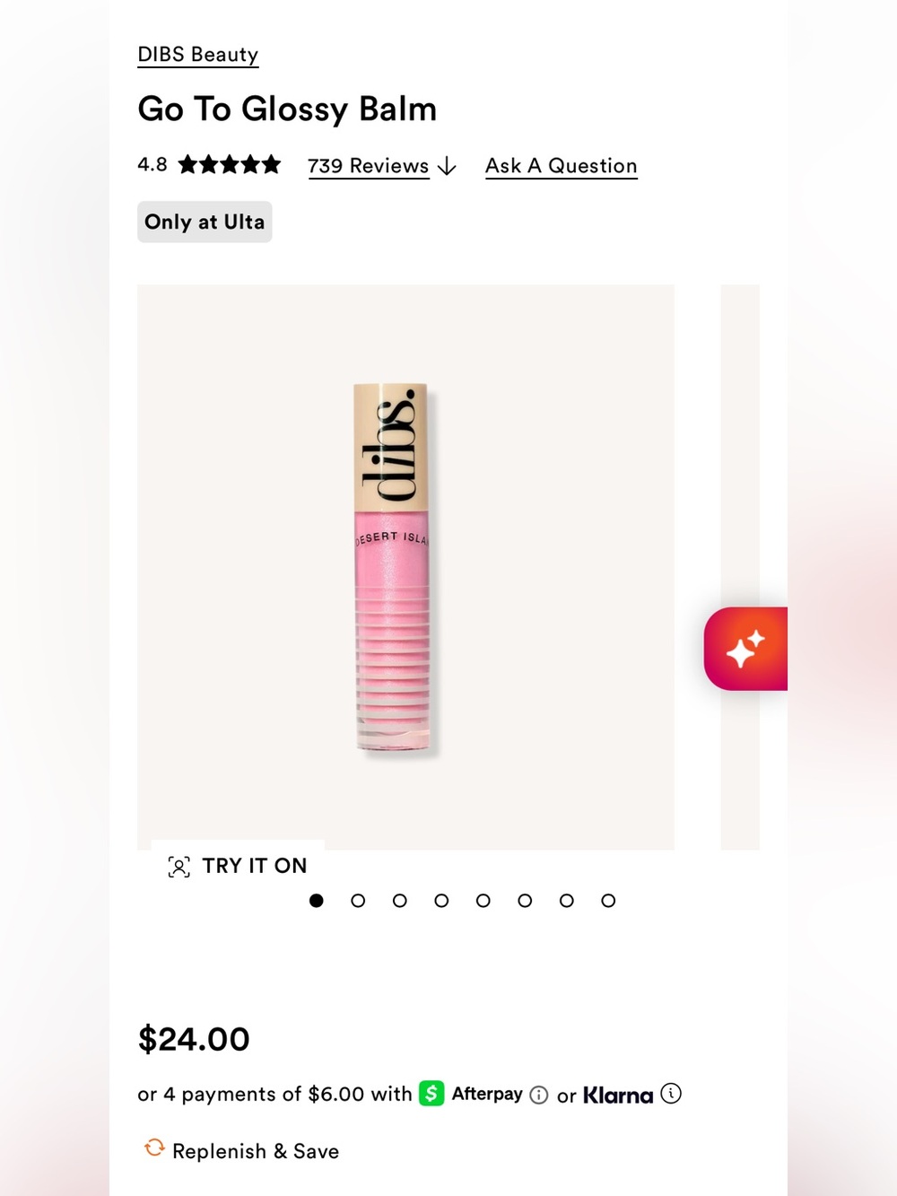 DIBS Go To Glossy Balm NWT